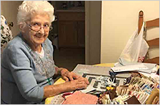 Grandma, Teresa Provo, Making Masks