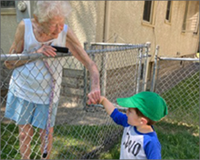 99-year old with friend Ben