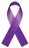 Alzheimer's Purple Ribbon