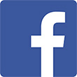 Facebook logo, blue with a white F