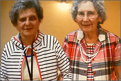 Centenarians Ruth and Shirley