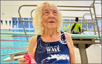 Betty Brussel, 99 year old swimmer 