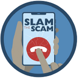 Slam the Scam logo