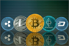 Cryptocurrency photo illustration
