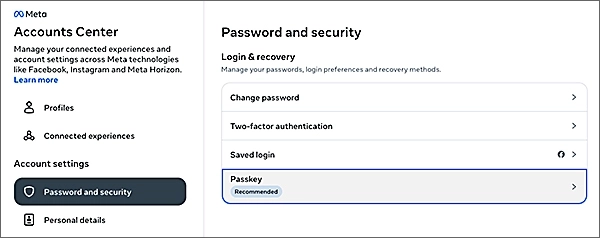 FB account settings illustration