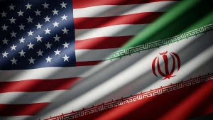 US and Iranian flags